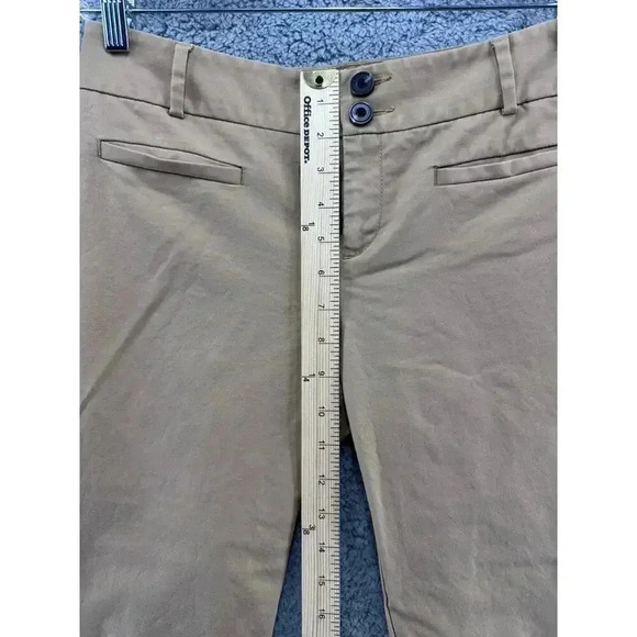 Anthropologie Cartonnier Size 6 Charlie Trouser Tapered Khaki‎ Zip at Ankles - Picture 6 of 10